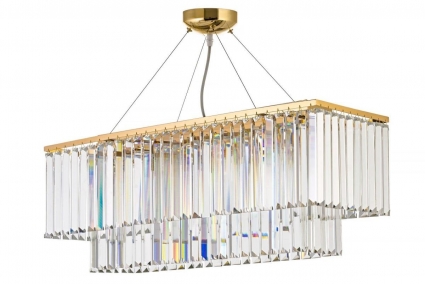 Подвесная люстра Arti Lampadari Enio E 1.5.70x25.101 GP в стиле модерн, цвет золотой