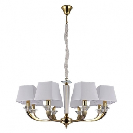 Подвесная люстра Newport 11408/C gold М0067898 цвет белый, мощность 480 Вт