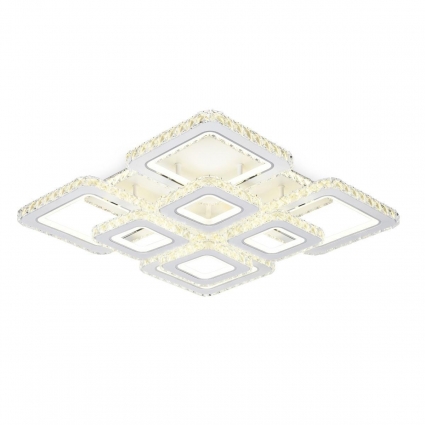 Потолочная светодиодная люстра Ambrella light Acrylica Ice FA1737 цвет белый, мощность 215 Вт