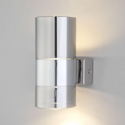 Настенный светодиодный светильник Eurosvet Watford 40021/1 LED хром/дымчатый в стиле арт-деко, цвет хром