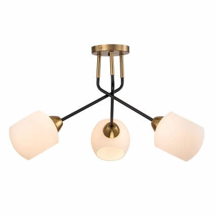 Потолочная люстра Escada Bond 2113/3P Copper/Black в стиле арт-деко, цвет медь