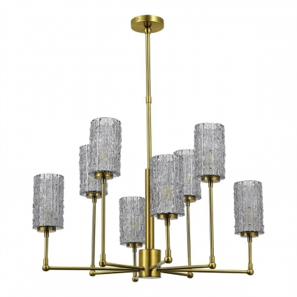 Подвесная люстра ST Luce Gacciolo SL1240.303.08 цвет дымчатый, мощность 480 Вт
