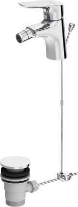 Смеситель для биде Damixa Jupiter 770240000 хром однорычажный, длина излива 10.4 см