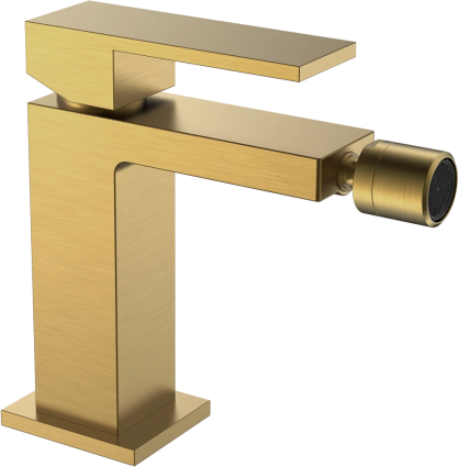 Смеситель для биде Boheme Qubic 476-BR bronze однорычажный, бронза