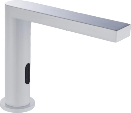 Смеситель для раковины Savol S-GY8887XW хром, белый матовый, сенсорный, длина излива 14.5 см