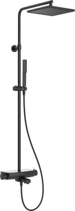 Душевая стойка Teska Mira DK 3780 черная цвет черный, штанга 120 см