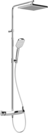 Душевая стойка Teska Mira DK 2922C хром штанга 122 см, 1 режим