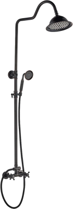 Душевая стойка BOCH MANN Diva BM7224 черная цвет черный, штанга 130 см