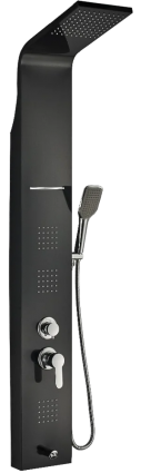 Душевая панель BOCH MANN Niagara Black BM8341 цвет черный, штанга 150 см