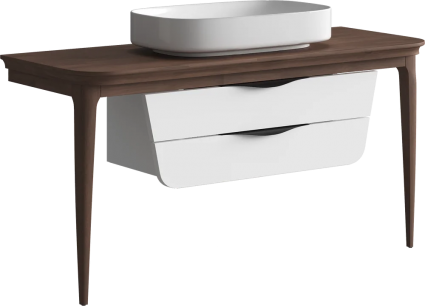 Тумба для комплекта STWORKI Brezza 130 wood подвесная, матовая