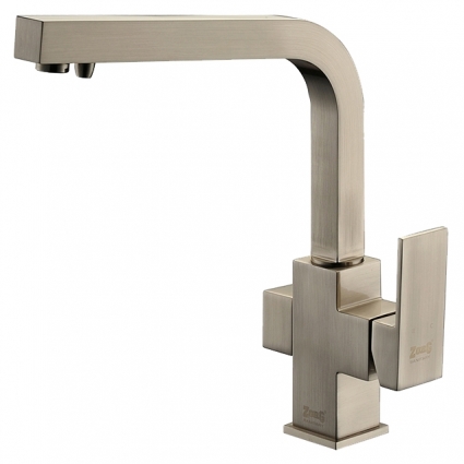 Смеситель Zorg Clean Water ZR 311 YF-nickel для кухонной мойки однорычажный, хром