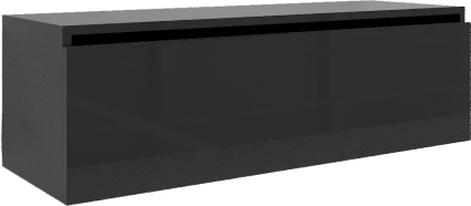 Тумба Armadi Art Flat Valessi Uno-S 120 антрацит глянец подвесная, с ящиками