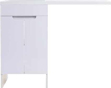 Тумба для комплекта Orange Sistema 50 L белый глянец, под стиральную машину, напольная, с дверками