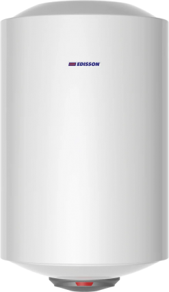 Накопительный водонагреватель Edisson Glasslined ER 80 V электрический, 80 л, 1.5 кВт, трубчатый теплообменник, белый