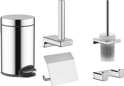 Набор Hansgrohe AddStoris 41755000 + 41756000 + 41752000 + 41775000 + 41753000 хром, подвесная
