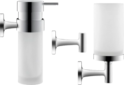 Набор Duravit Starck T 0099311000 + 0099351000 + 0099291000 хром, подвесная