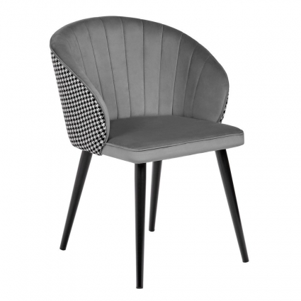 Стул Bradexhome Paola тёмно-серого цвета стиль скандинавский