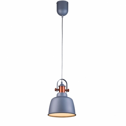 Подвесной светильник Lucia Tucci Industrial 1820.1 Sand Silver в стиле лофт, цвет серебро