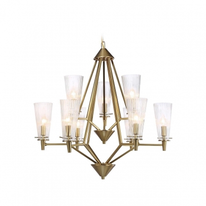 Подвесная люстра Ambrella light Traditional TR3233 цвет латунь, мощность 360 Вт