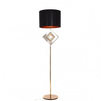 Торшер Lumina Deco Fabi LDF 5529 F.GD+BK в современном стиле, цвет черный