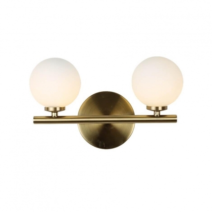 Бра Lumina Deco Marsiada LDW 6033-2 GD цвет белый, мощность 40 Вт