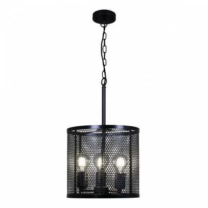 Подвесная люстра Illumico IL1031-3P-05 Black в стиле лофт, цвет черный