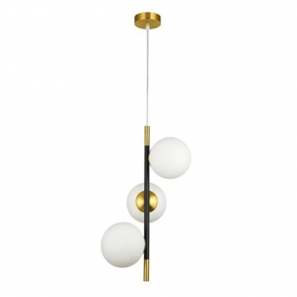 Подвесная люстра Arte Lamp Alcor A2224SP-3BK в стиле модерн, цвет белый