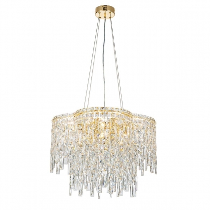 Подвесная люстра Indigo Carletti 12041/12P Gold V000444 цвет золотой, мощность 480 Вт