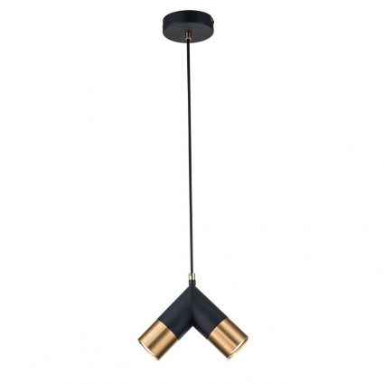 Подвесная люстра Indigo Doppio 11036/2P Black V000451 в стиле Хай-тек, цвет черный