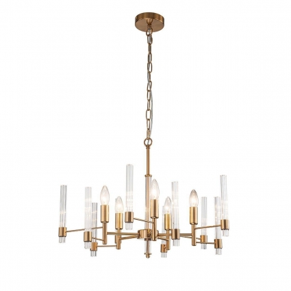Подвесная люстра Indigo Favara 11040/5P Brass V000460 цвет бронза, мощность 300 Вт