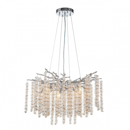 Подвесная люстра Indigo Fruscio 12042/8P Chrome V000446 цвет хром, мощность 264 Вт