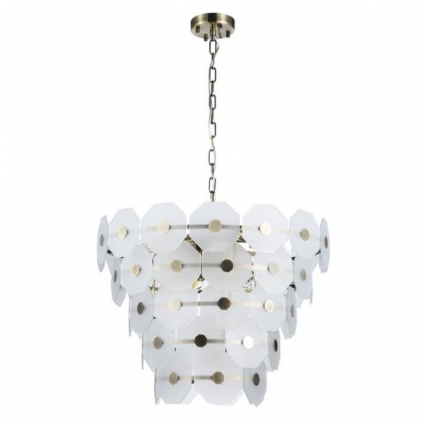 Подвесная люстра Arte Lamp Lambrusco A4069LM-13AB в стиле модерн, цвет белый
