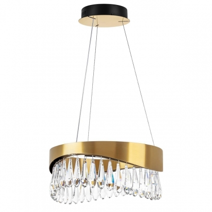 Подвесная светодиодная люстра Lightstar Helio 703143 в стиле арт-деко, цвет золотой