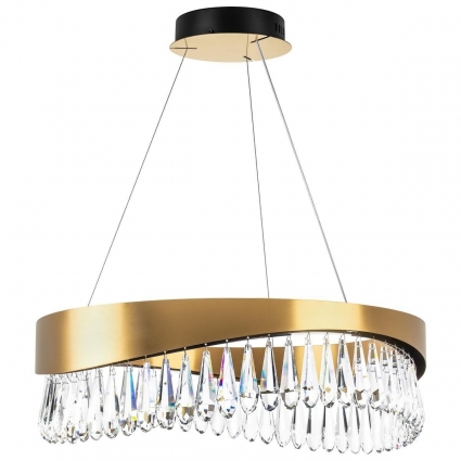 Подвесная светодиодная люстра Lightstar Helio 703163 в стиле арт-деко, цвет золотой