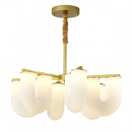 Подвесная светодиодная люстра Kink Light Нера 07679-6,33, в стиле лофт, цвет золотой