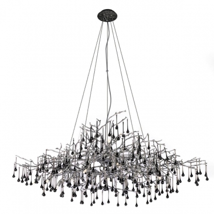 Подвесная люстра Loft IT Bijout 10067/1500 BK в стиле арт-деко, цвет черный
