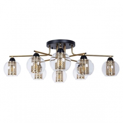 Потолочная люстра Arte Lamp Manchester A7045PL-8BK в современном стиле, цвет античная бронза