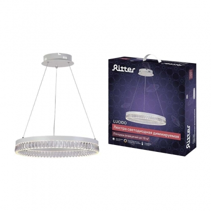 Потолочная люстра Ritter LUCIDO 52934 1 цвет белый, мощность 60 Вт