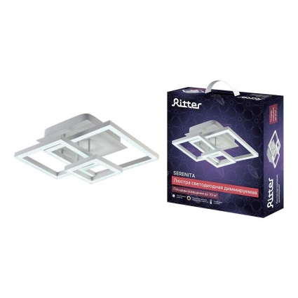 Потолочная люстра Ritter SERENITA 52937 2 цвет белый, мощность 108 Вт