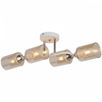 Потолочная люстра Illumico IL8148-4COU-79 WH GD цвет коричневый, мощность 240 Вт