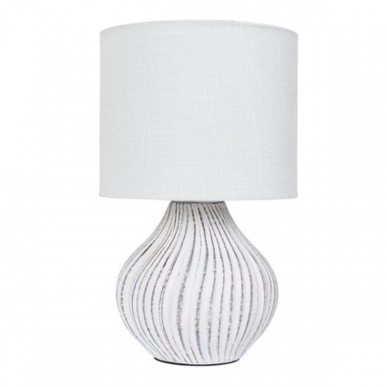 Настольная лампа Arte Lamp Nusakan A5034LT-1WH в стиле прованс, цвет белый