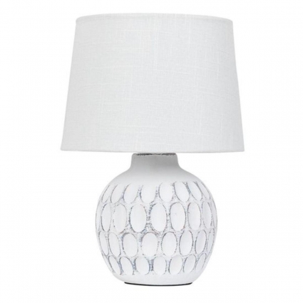 Настольная лампа Arte Lamp Scheat A5033LT-1WH в стиле прованс, цвет белый