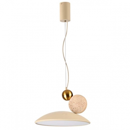 Подвесной светодиодный светильник Odeon Light Hightech Travertino 6625/20L в стиле модерн, цвет бежевый