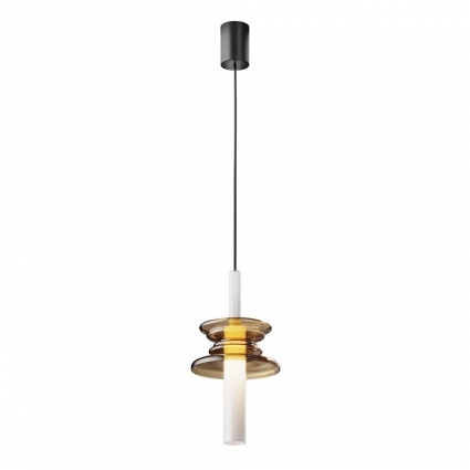 Подвесной светильник Maytoni Sound Wave MOD255PL-01B3 в стиле модерн, цвет янтарный