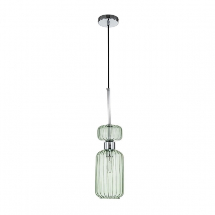 Подвесной светильник Escada Gloss 1141/1S Chrome/Green в стиле модерн, цвет зеленый