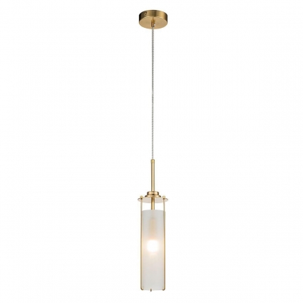 Подвесной светильник Indigo Torcia 11038/1P Brass V000415 в современном стиле, цвет белый