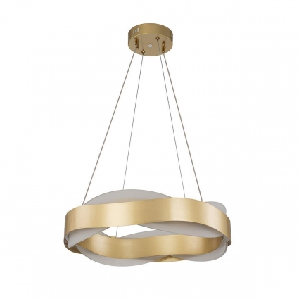 Подвесной светодиодный светильник Indigo Treccia 14013/A/1P Gold V000068L в стиле модерн, цвет золотой