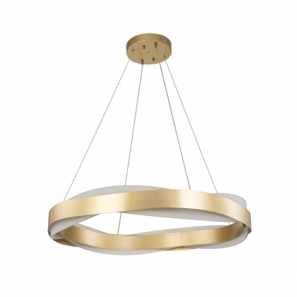 Подвесной светодиодный светильник Indigo Treccia 14013/B/1P Gold V000069L в стиле модерн, цвет золотой