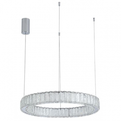 Подвесной светодиодный светильник Divinare Barbara 1137/02 SP-28 в стиле модерн, цвет хром