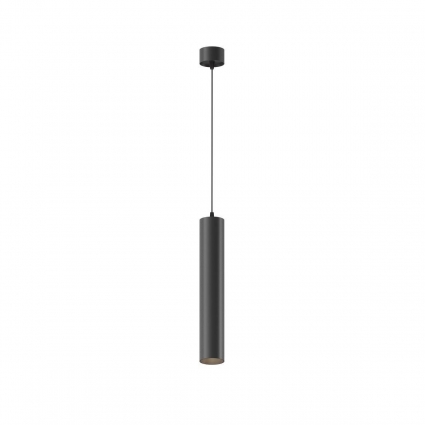 Подвесной светодиодный светильник Maytoni Technical Pendant Focus LED P072PL-L12B4K-1 в стиле Хай-тек, цвет черный